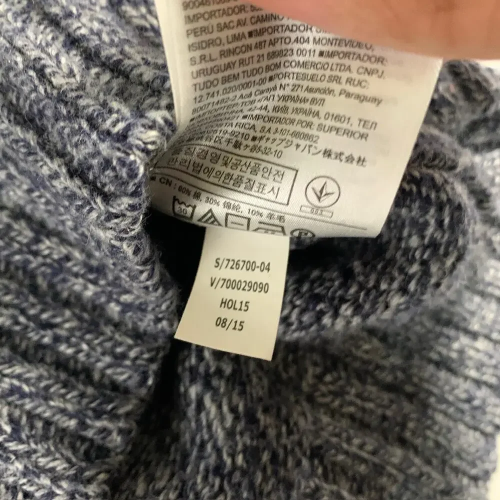 Banana Republic S Mens Cozy Shawl Sweater Heathered Gray Grandpa